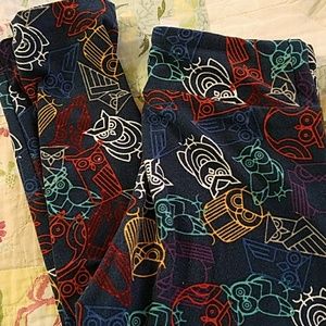 Kids Lularoe leggings - owls galore!
